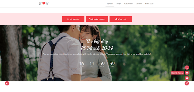 Tạo thiệp mời cưới online miễn phí đơn giản 2024